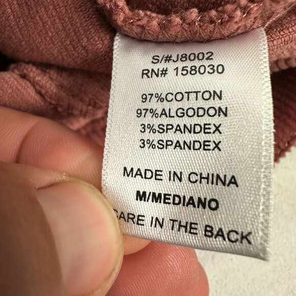 Love Tree Womens Corduroy Button-Up Jacket Rust Size Medium - Picture 6 of 7